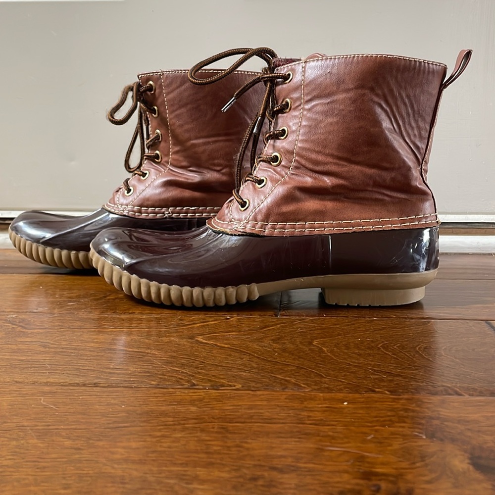 Yoki Duck Boots, size: 8, color: Brown